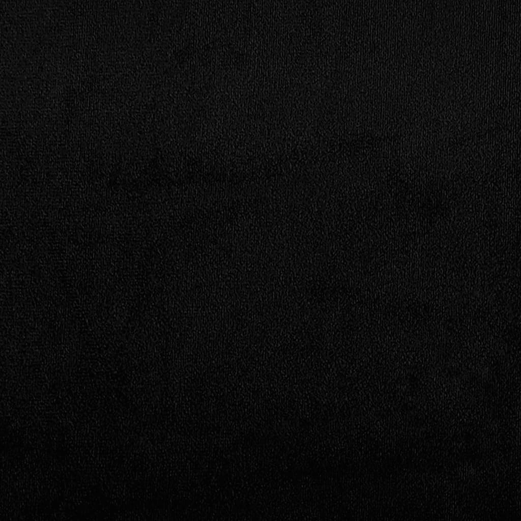 vidaXL Sofa 2-osobowa, czarna, 120 cm, tapicerowana mikrofibrą