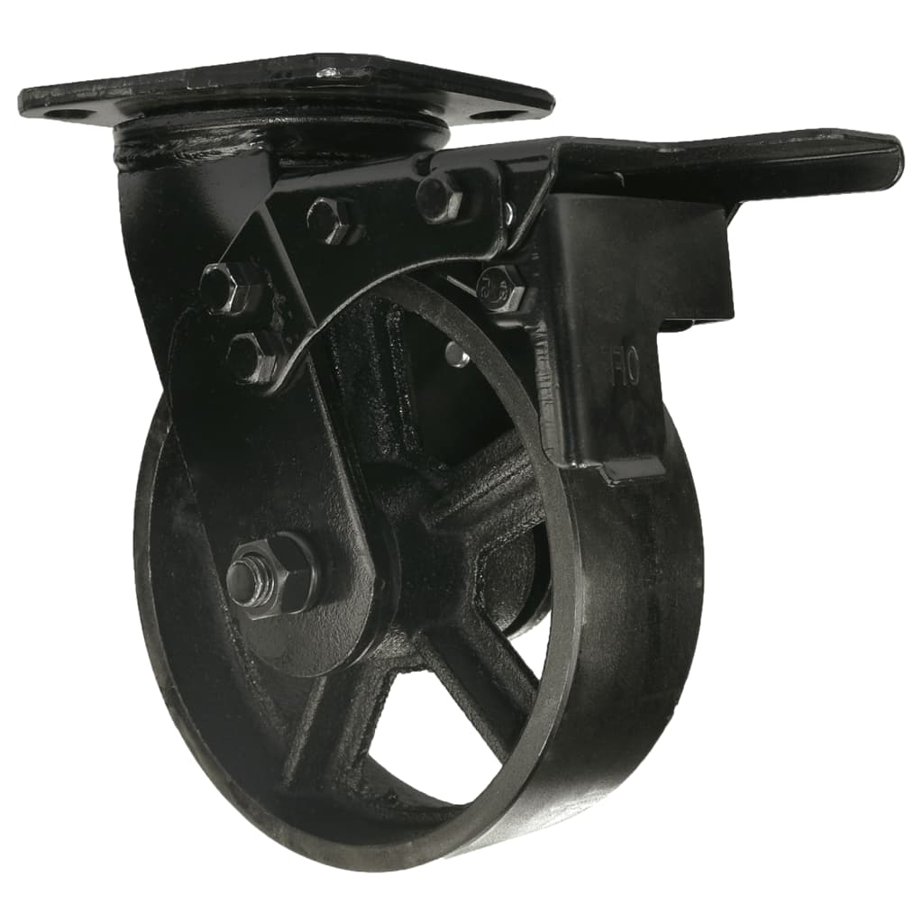 Mac Lean Skrętne kółko z hamulcem, 150 mm, czarne