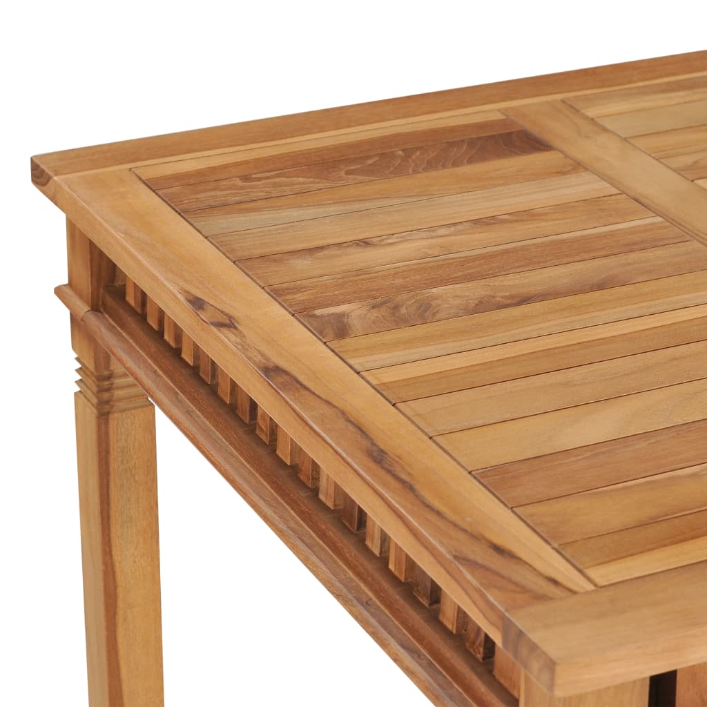 vidaXL Stół ogrodowy, 80x80x80 cm, lite drewno tekowe