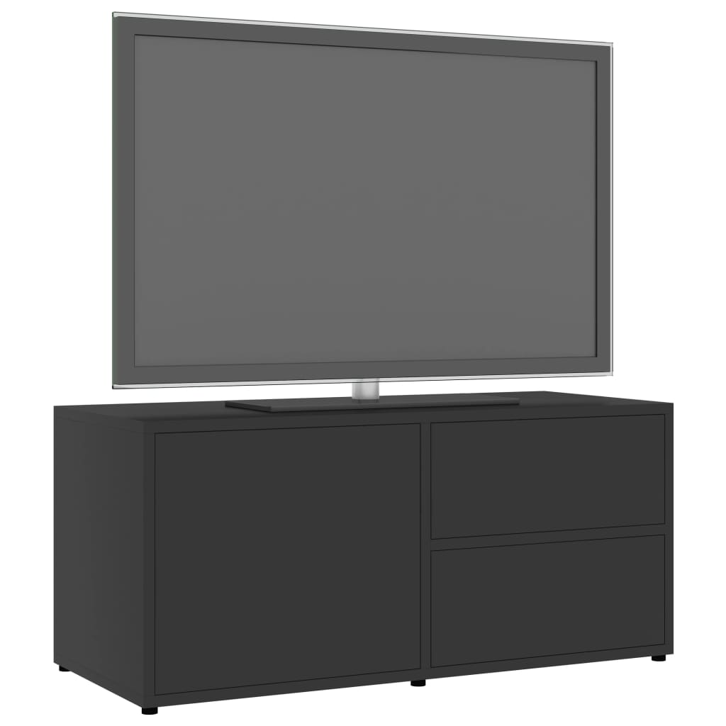 vidaXL Szafka pod TV, szara, 80x34x36 cm, materiał drewnopochodny
