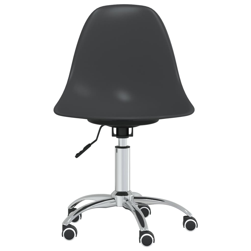 vidaXL Obrotowe krzesła stołowe, 4 szt., jasnoszare, PP