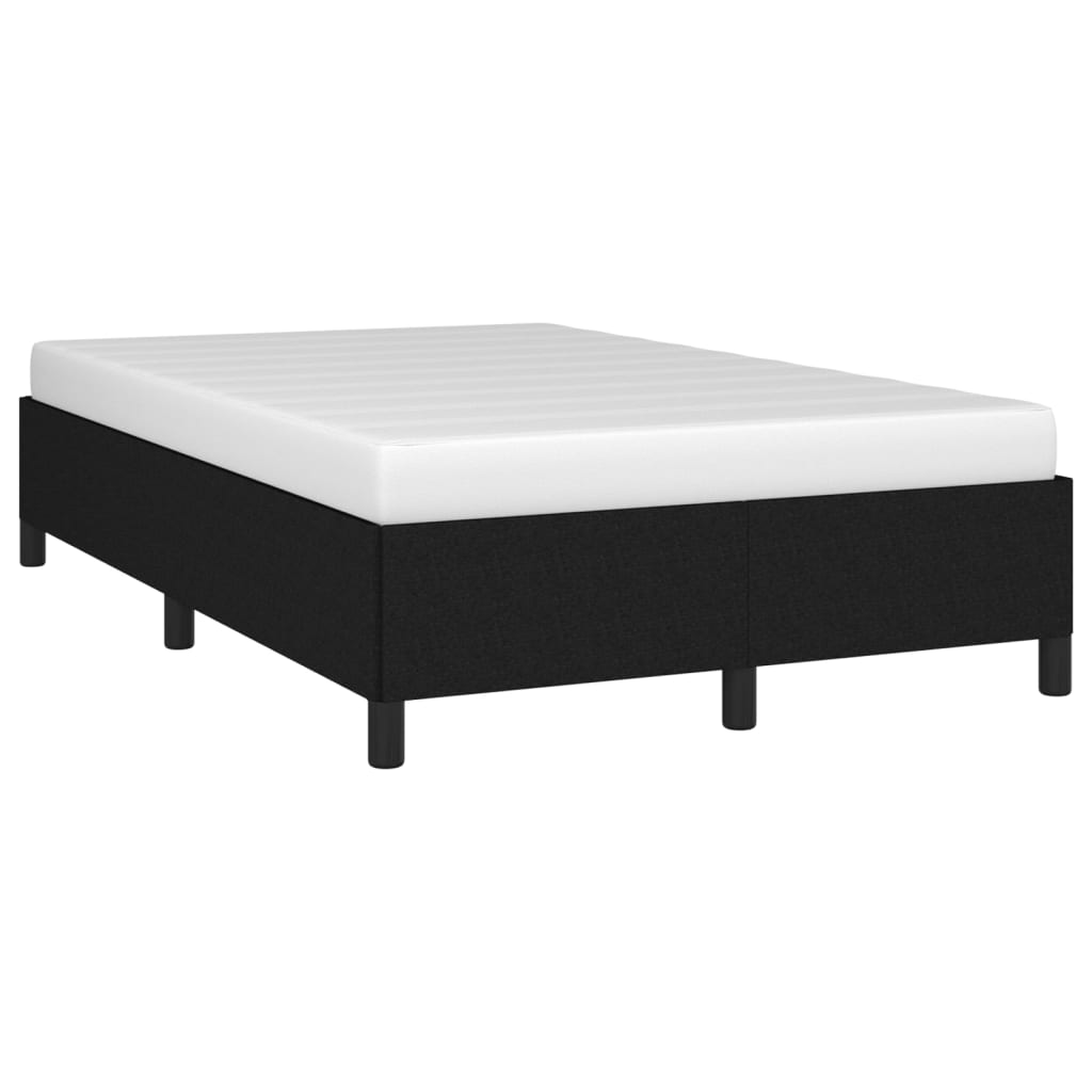 vidaXL Rama łóżka, czarna, 120x200 cm, obita tkaniną