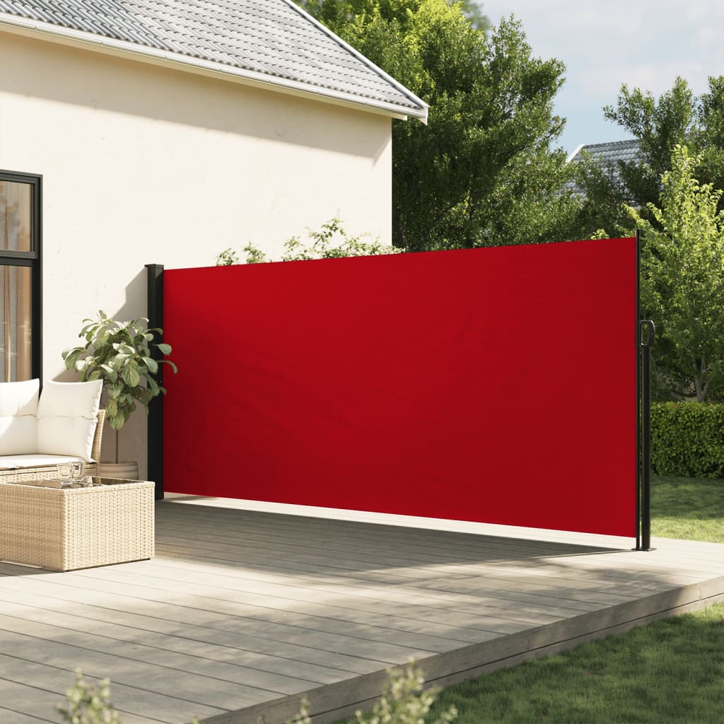 vidaXL Zwijana markiza boczna, czerwona, 160x300 cm