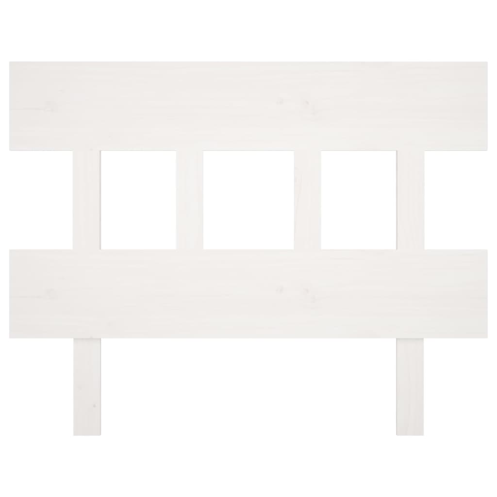 vidaXL Wezgłowie łóżka, białe, 78,5x3x81 cm, lite drewno sosnowe