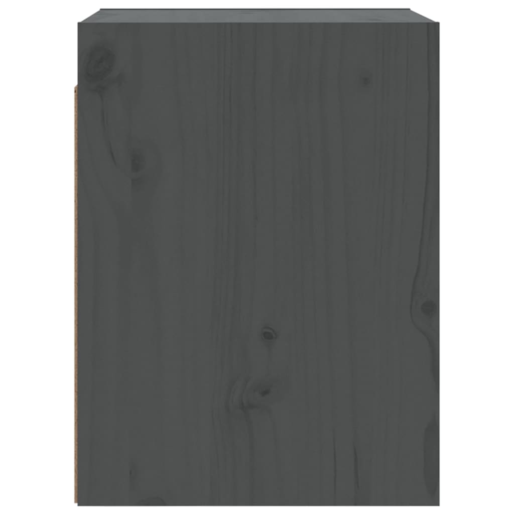 vidaXL Szafki ścienne, 2 szt., szare, 30x30x40 cm, drewno sosnowe