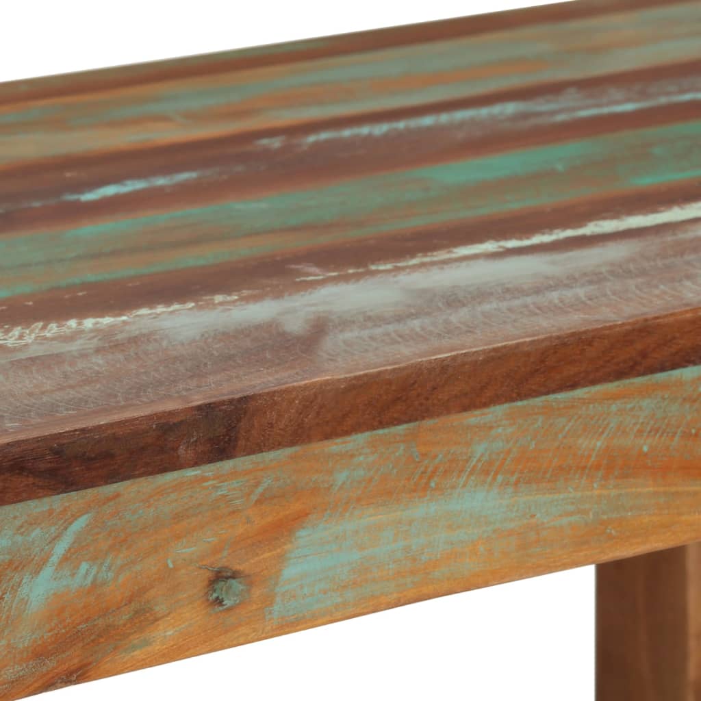 vidaXL Stolik barowy, 112x60x108 cm, lite drewno z odzysku