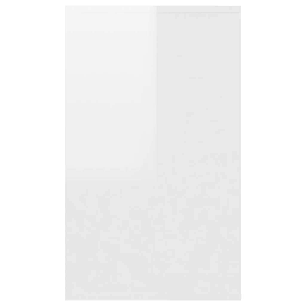 vidaXL Komoda z 3 szufladami, biała na wysoki połysk, 120x41x75 cm