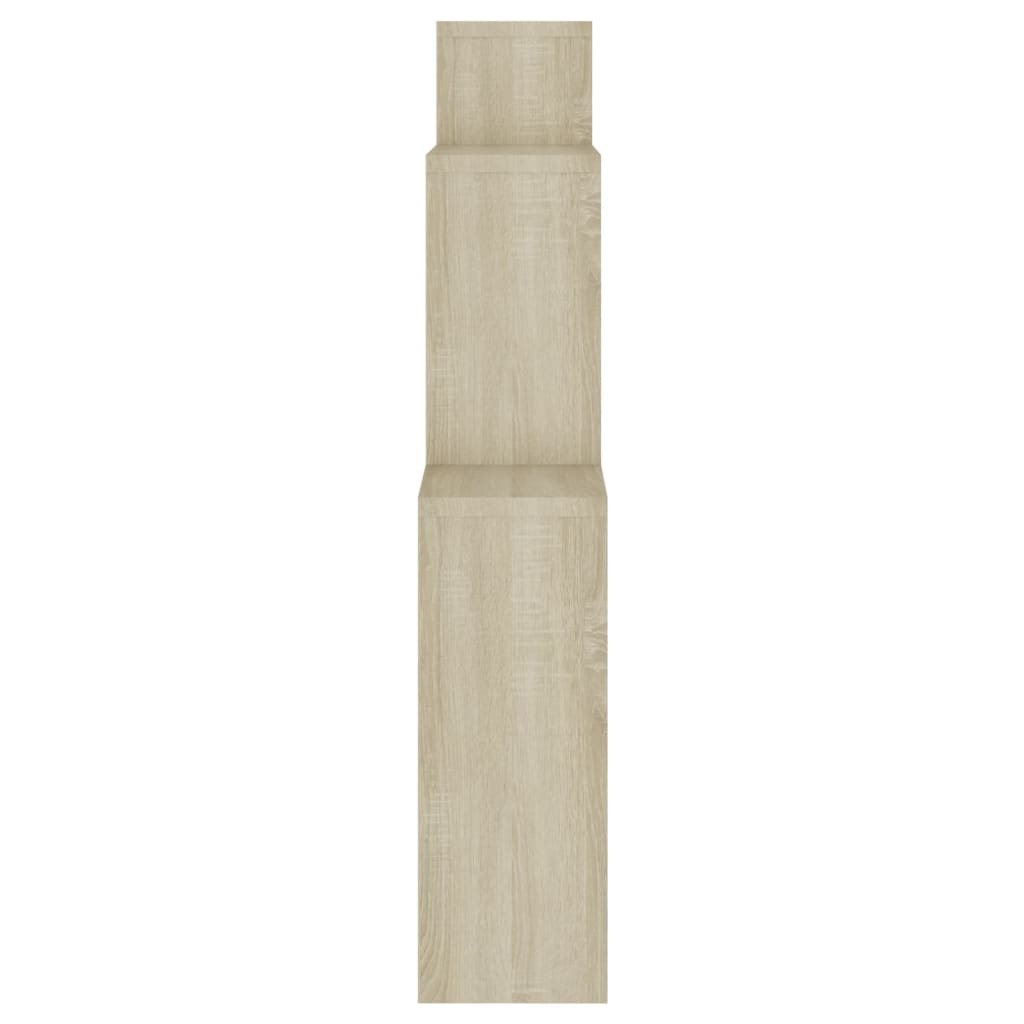 vidaXL Półka ścienna kostka, dąb sonoma, 80x15x78,5 cm, płyta wiórowa