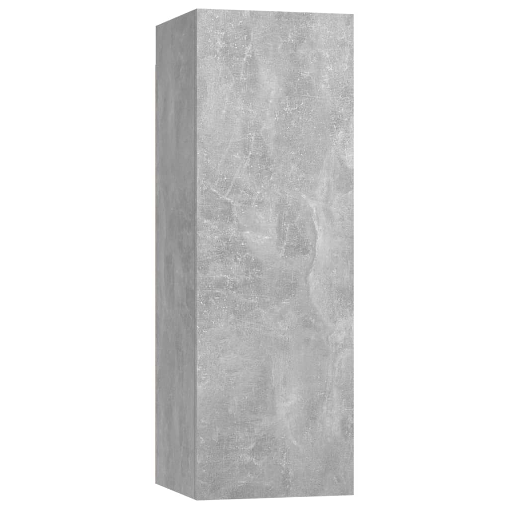 vidaXL Szafki telewizyjne, 2 szt., szarość betonu, 30,5x30x90 cm