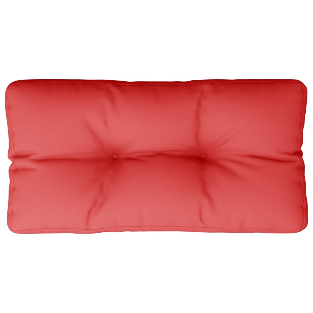vidaXL Poduszka na siedzisko z palet, czerwona, 70x40x12 cm, tkanina