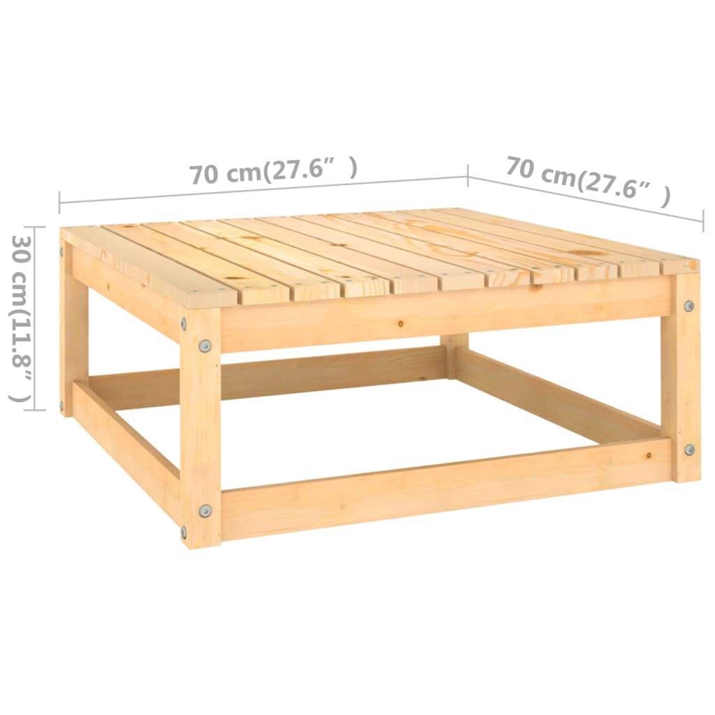 vidaXL 3-cz. zestaw wypoczynkowy z poduszkami, lite drewno sosnowe