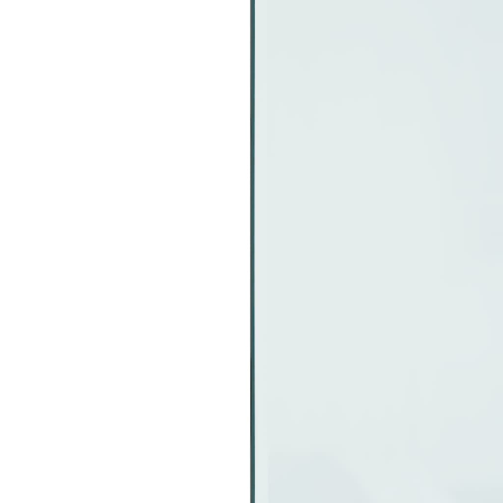 vidaXL Panel kominkowy, szklany, prostokątny, 100x60 cm