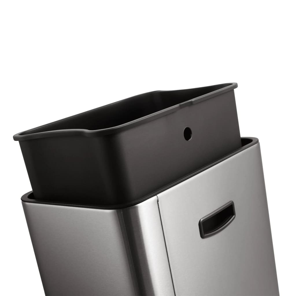 EKO Kosz na śmieci z czujnikiem Mirage, 45 L, matowy, srebrny