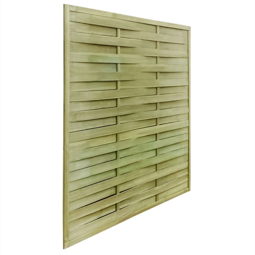 vidaXL Panele ogrodzeniowe, 30 szt., drewno, 54 m, 180x180 cm