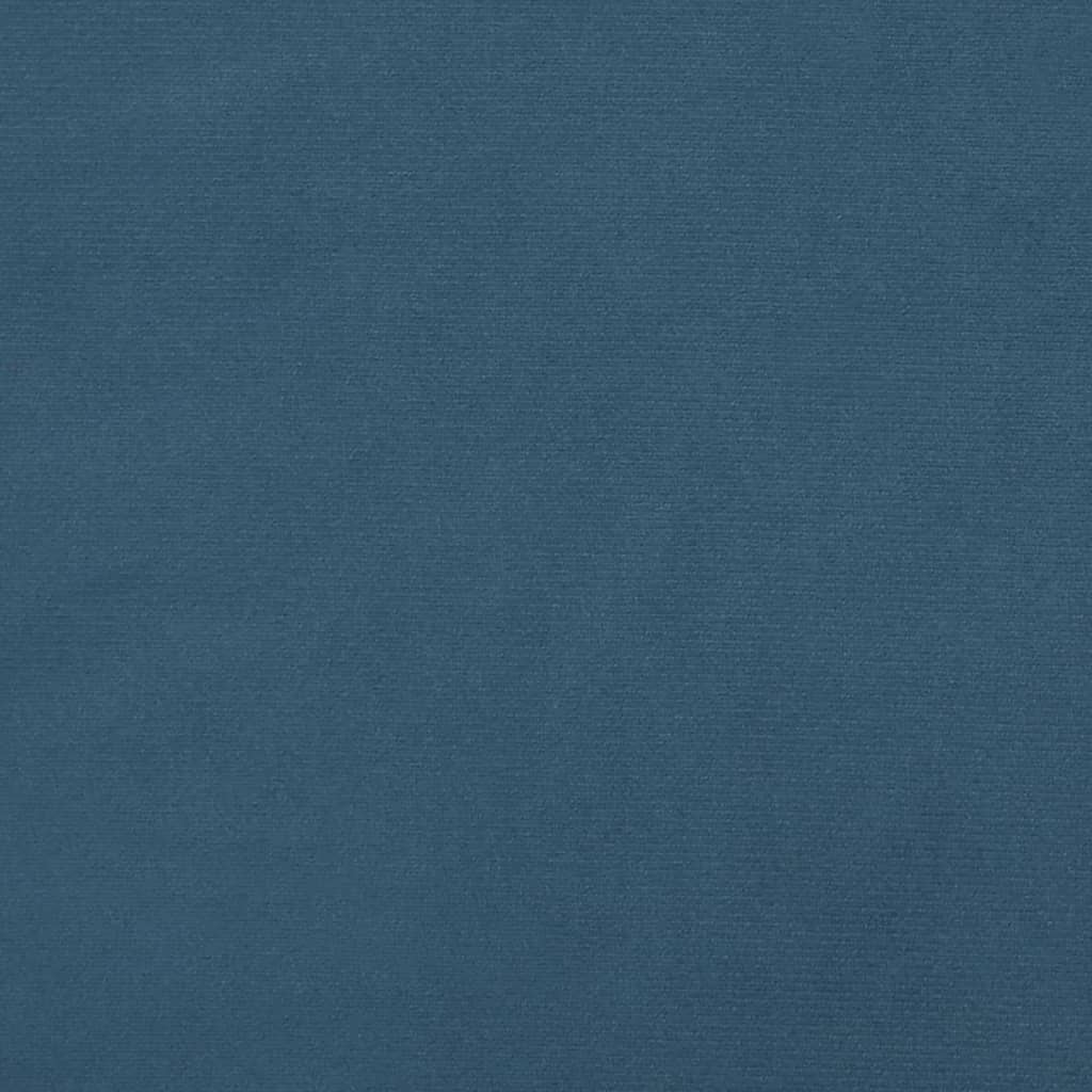 vidaXL Zagłówek do łóżka, ciemnoniebieski, 80x5x78/88 cm, aksamit