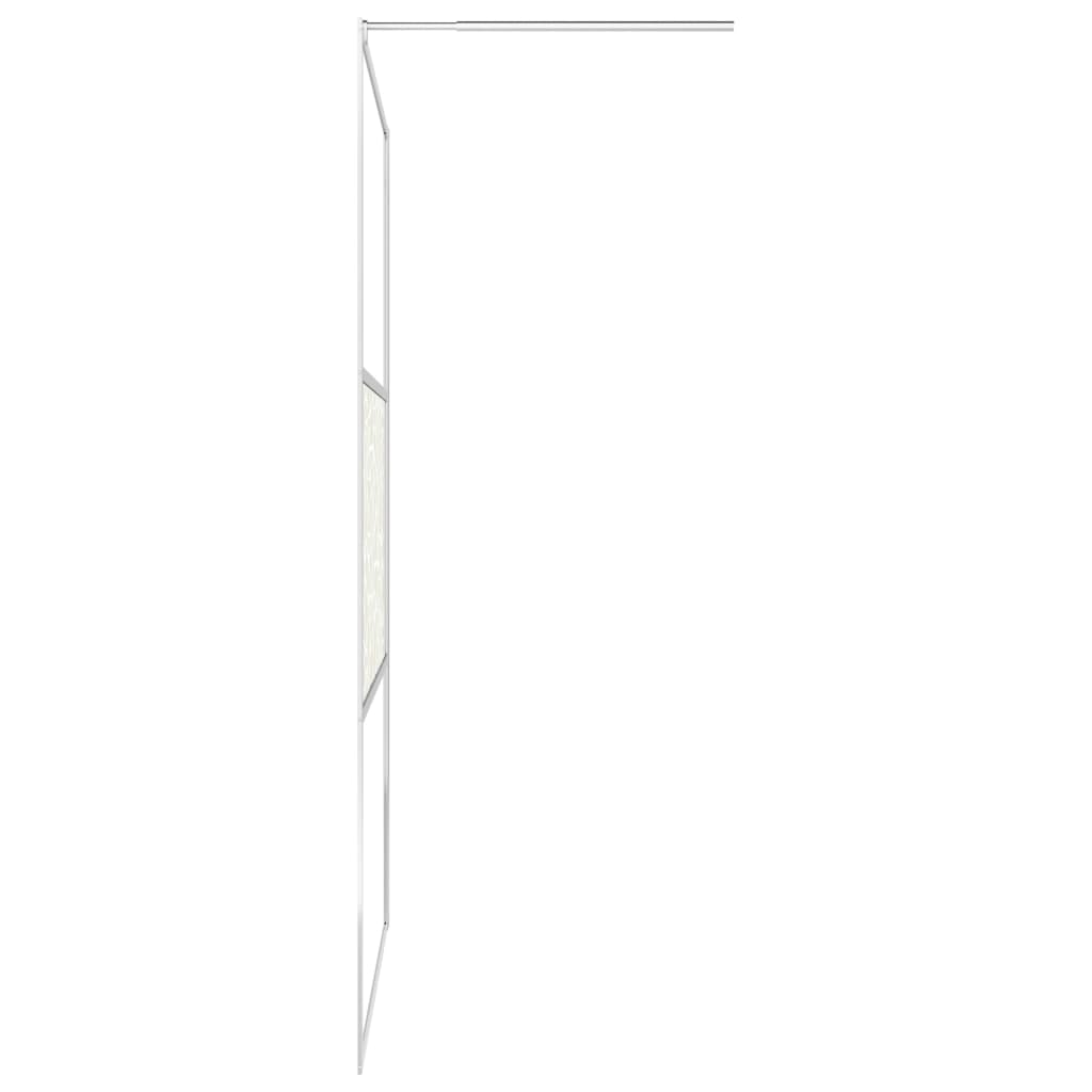 vidaXL Ścianka prysznicowa, szkło ESG, wzór w kamienie, 80 x 195 cm