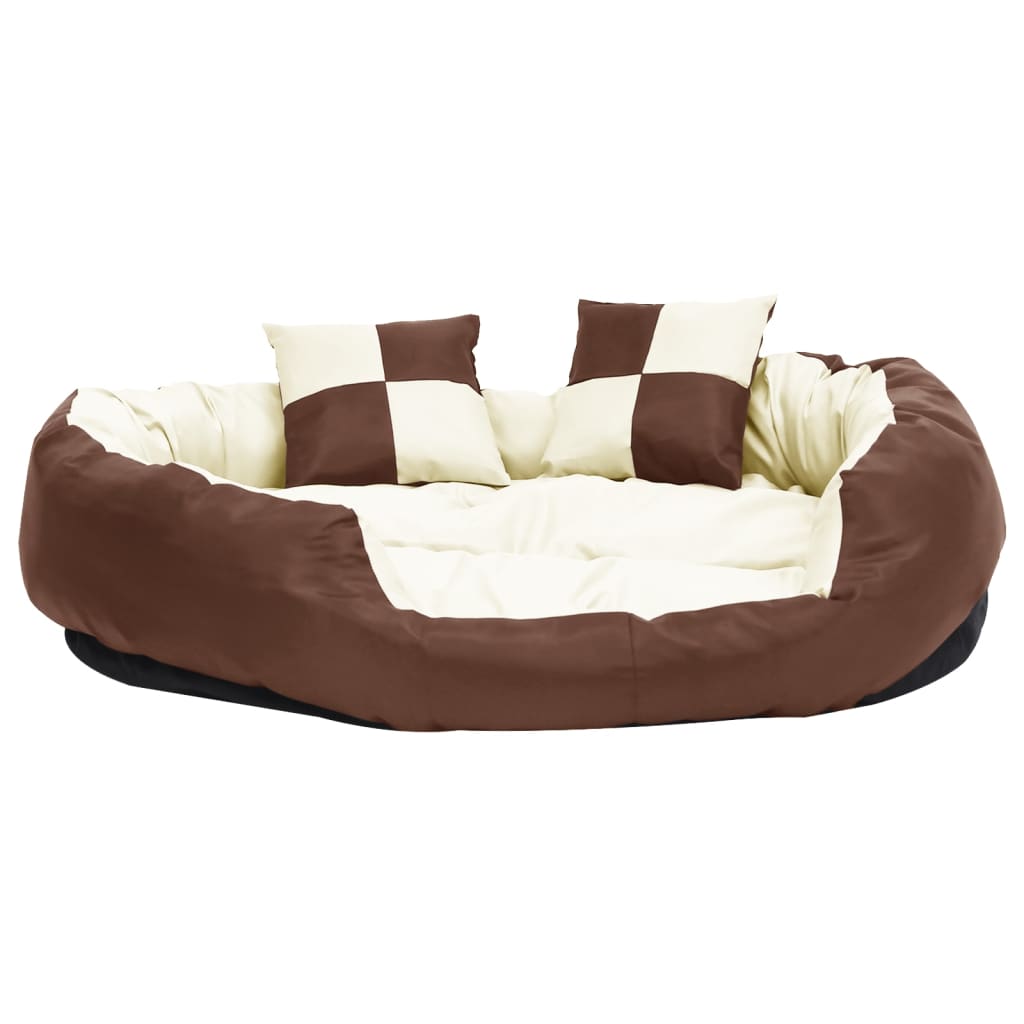 vidaXL Dwustronna poduszka dla psa, możliwość prania, 110x80x23 cm