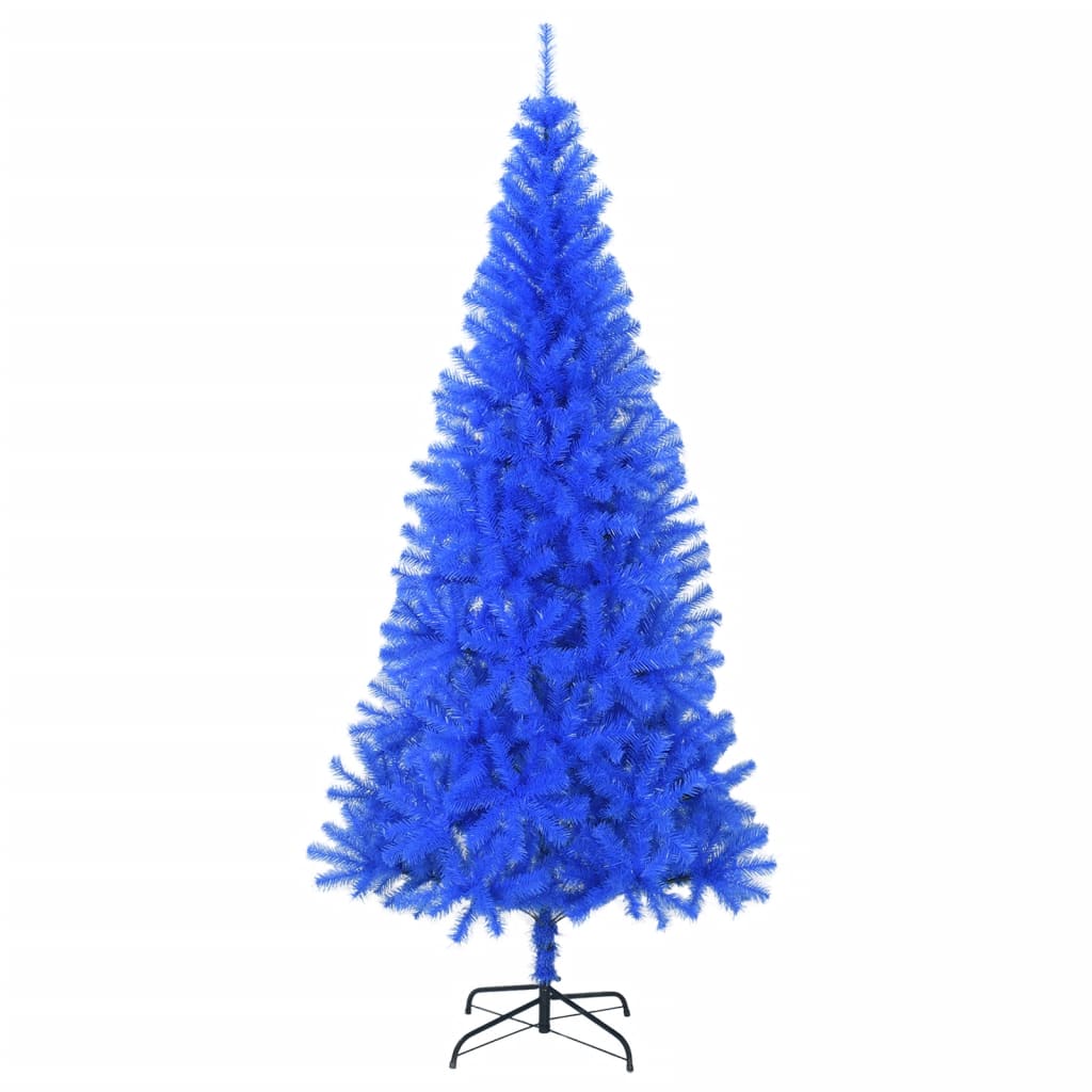 vidaXL Sztuczna choinka ze stojakiem, niebieska, 180 cm, PVC