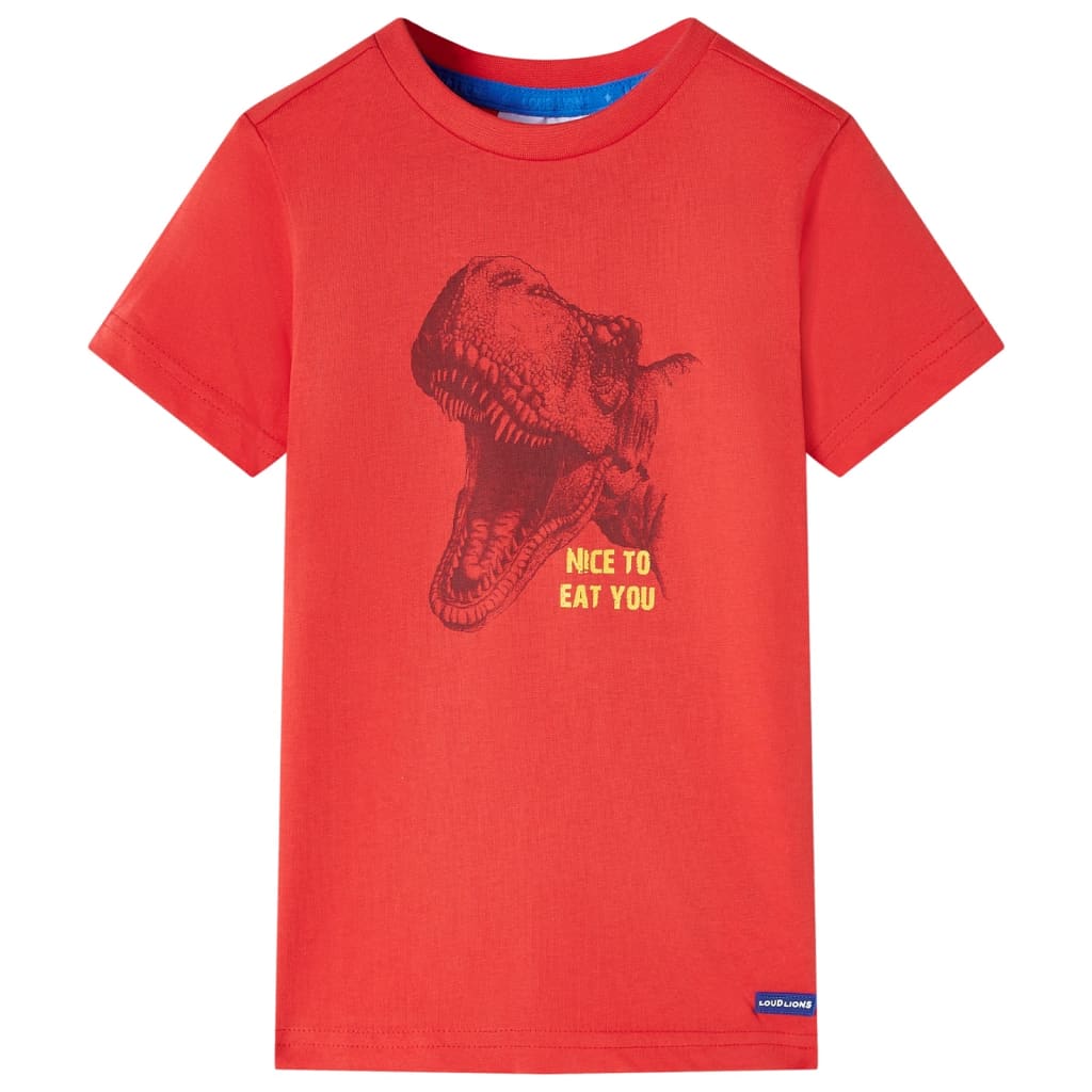 Koszulka dziecięca, czerwona, 92