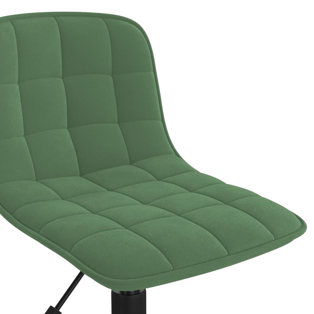 vidaXL Obrotowe krzesła stołowe, 4 szt., ciemnozielone, aksamitne