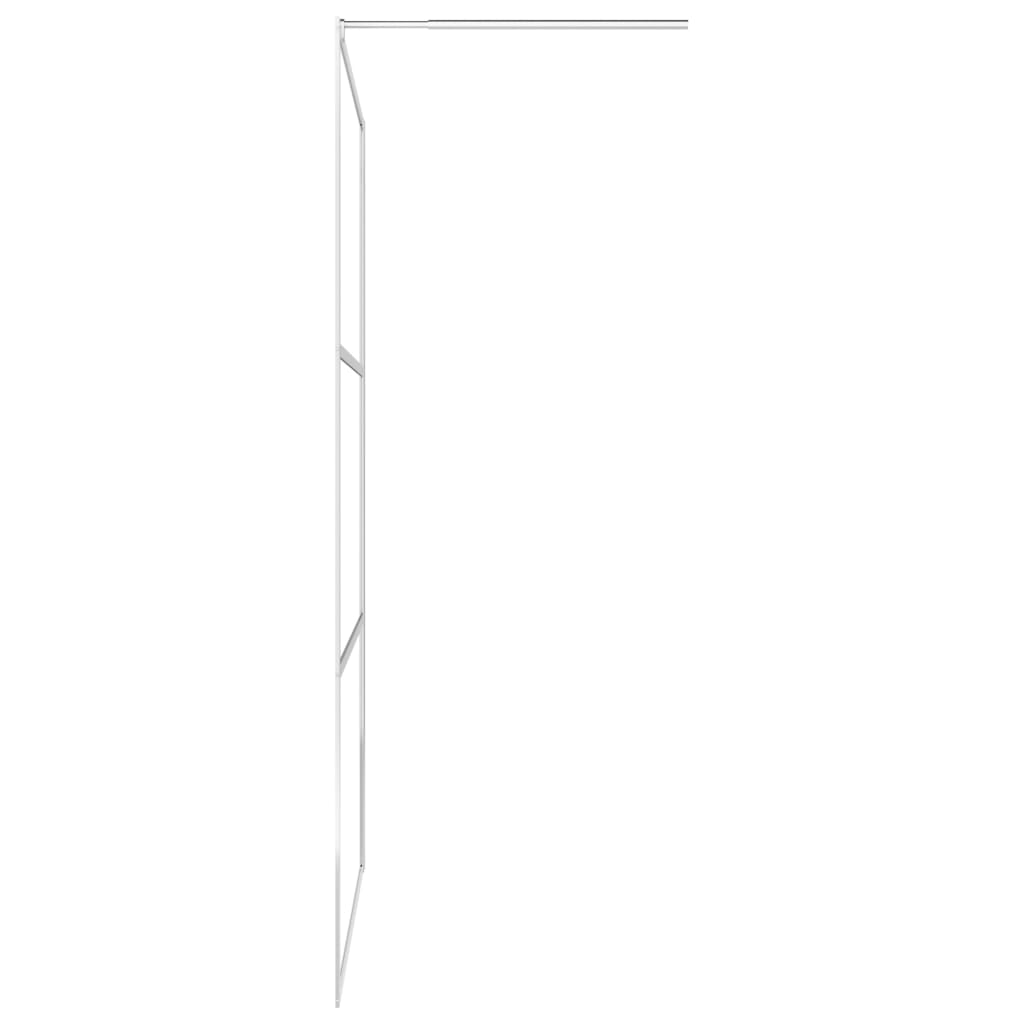 vidaXL Ścianka prysznicowa, część z mrożonego szkła ESG, 115x195 cm