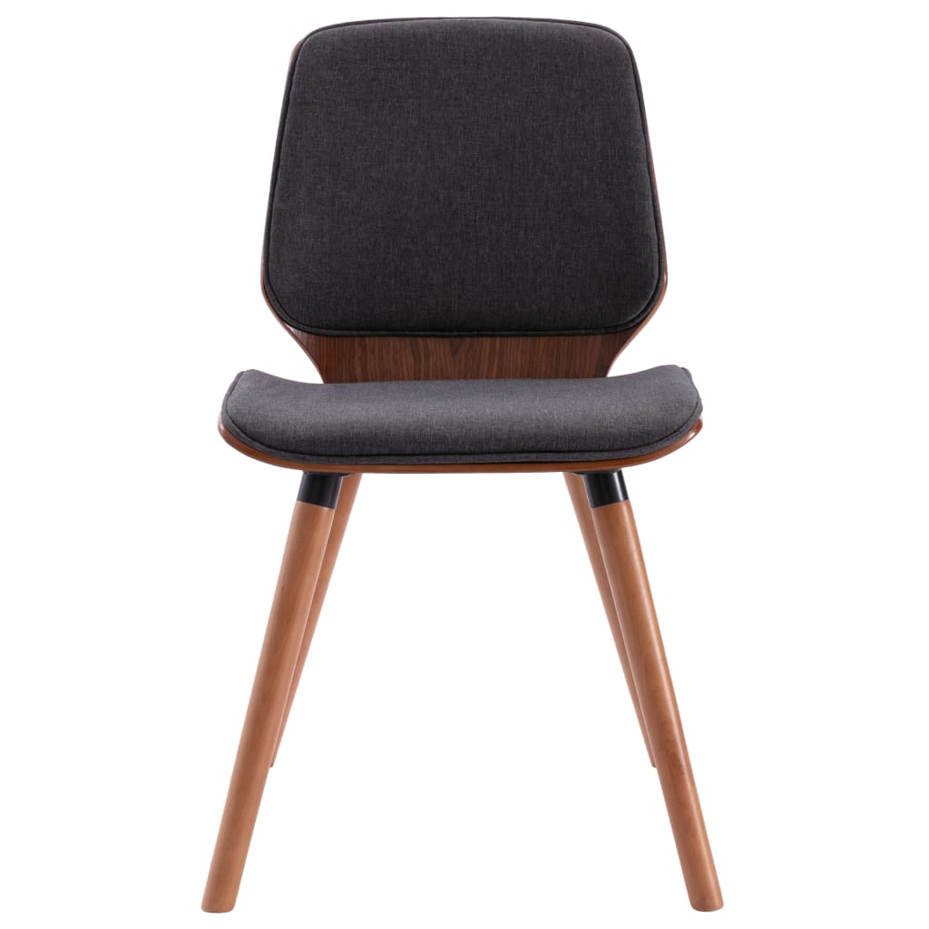 vidaXL Krzesła stołowe, 6 szt., szare, tapicerowane tkaniną