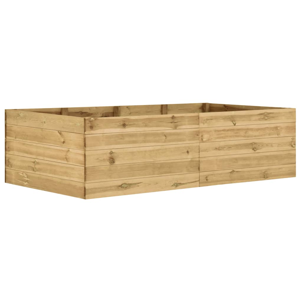 vidaXL Podwyższona donica, 200x100x54 cm, impregnowane drewno sosnowe