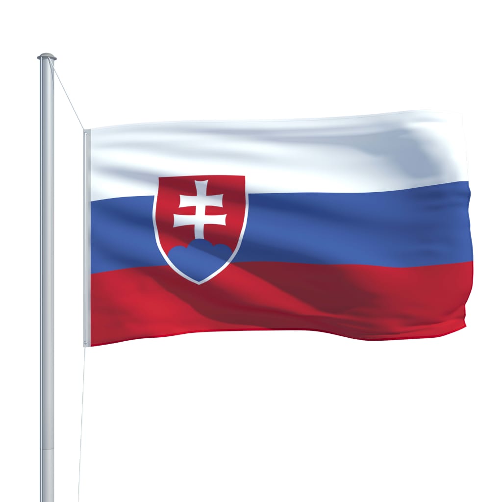 vidaXL Flaga Słowacji z aluminiowym masztem, 6,2 m