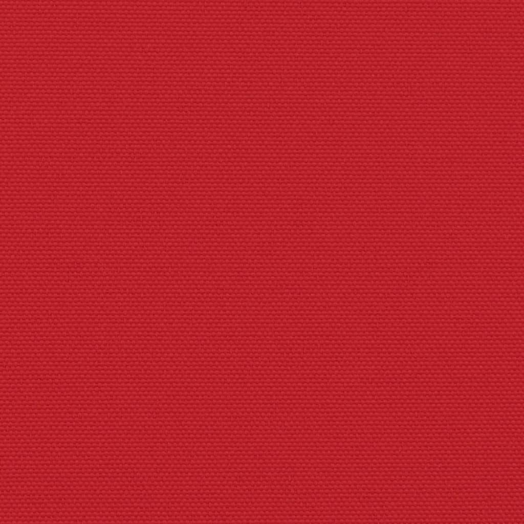 vidaXL Zwijana markiza boczna, czerwona, 120 x 1000 cm