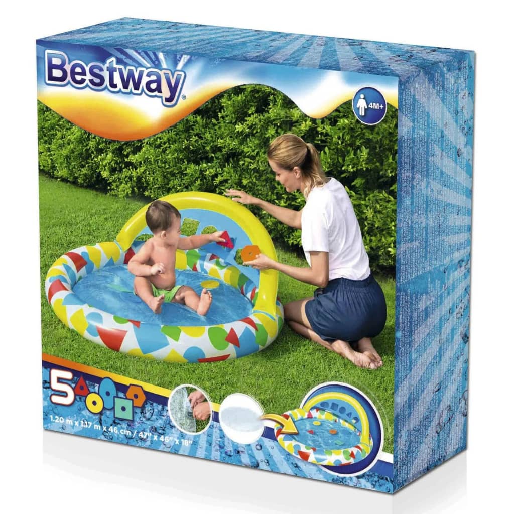 Bestway Basen dla dzieci Splash & Learn, 120x117x46 cm