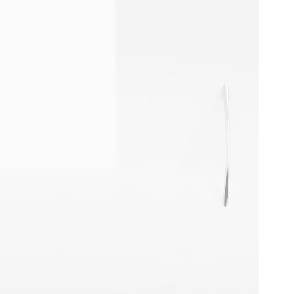 vidaXL Szafka pod telewizor, wysoki połysk, biała, 102x30x37,5 cm