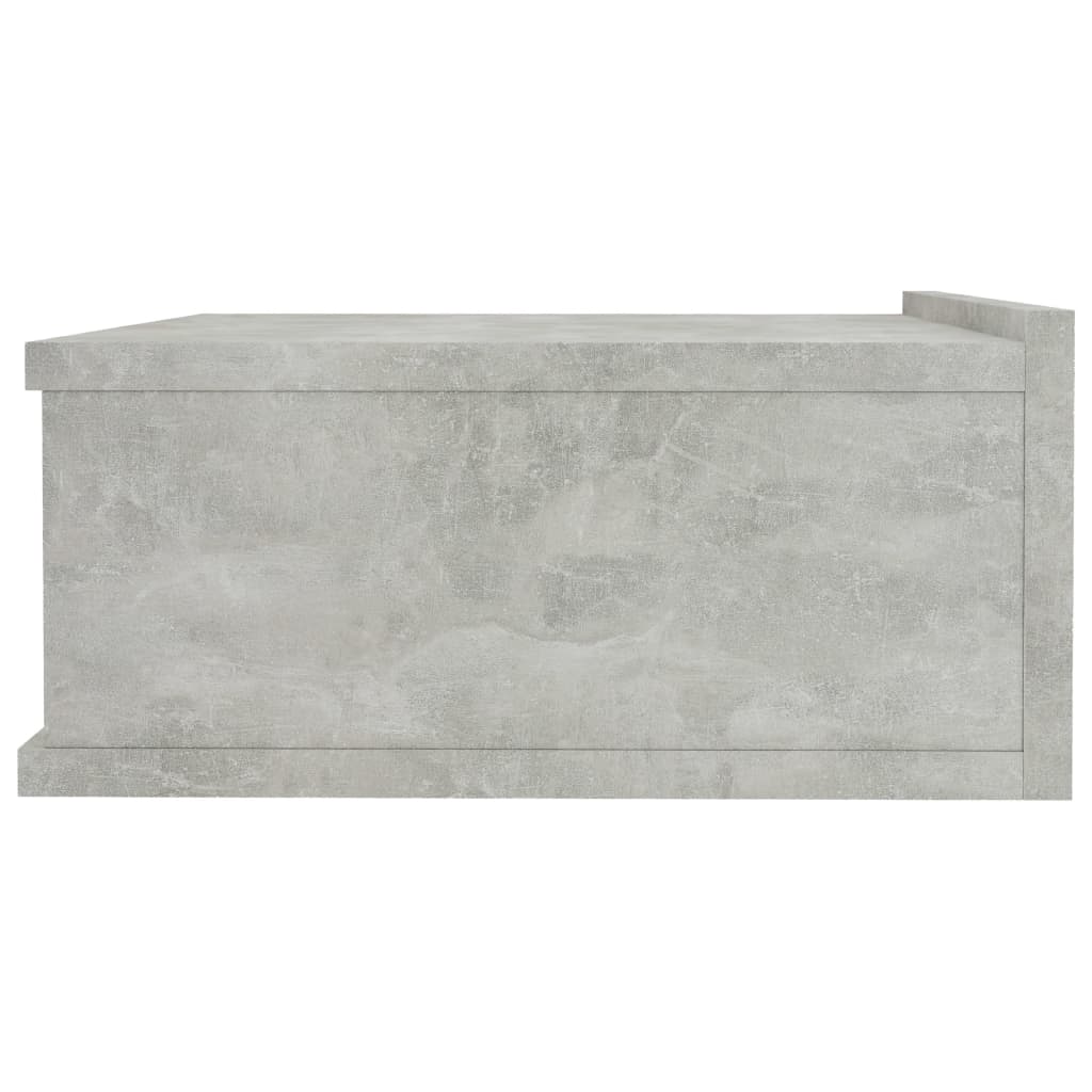 vidaXL Wisząca szafka nocna, betonowa szarość, 40x30x15 cm