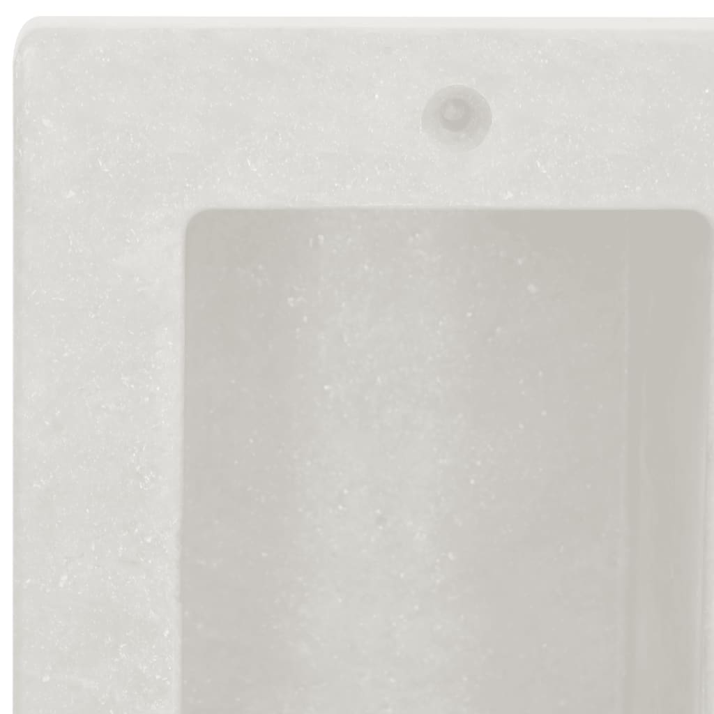 vidaXL Wnęka prysznicowa z 2 półkami, biała matowa, 41x51x10 cm