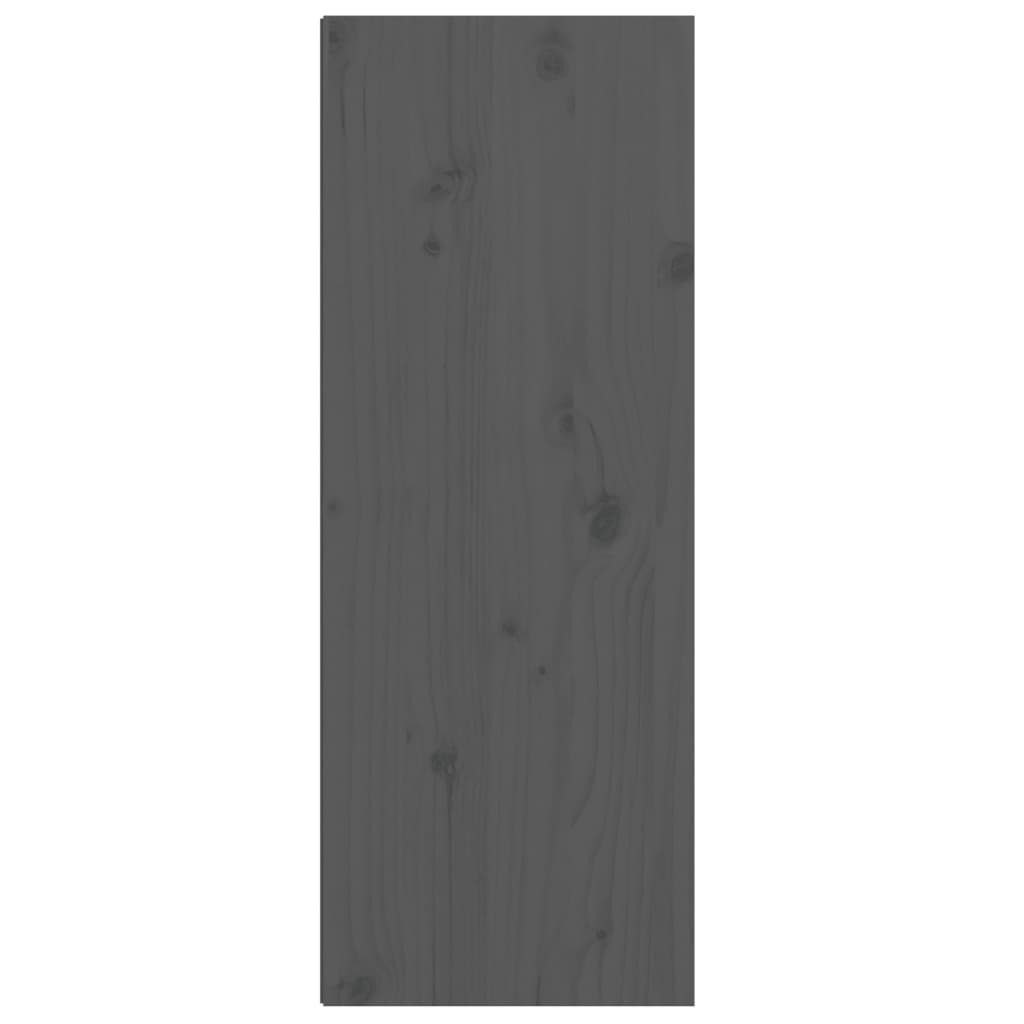 vidaXL Szafka ścienna, szara, 30x30x80 cm, lite drewno sosnowe