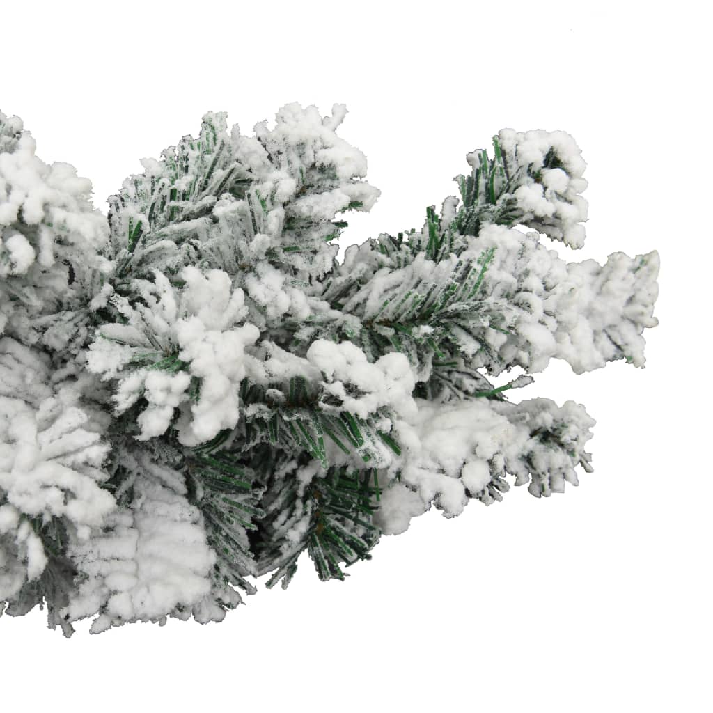 vidaXL Świąteczna girlanda pokryta śniegiem, zielona, 10 m, PVC