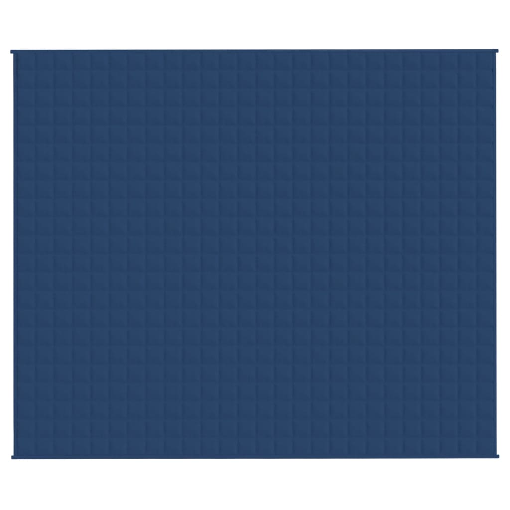 vidaXL Koc obciążeniowy, niebieski, 220x260 cm, 15 kg, tkanina