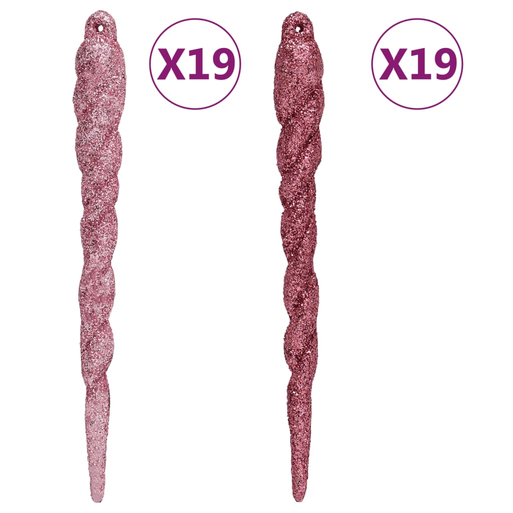 vidaXL 108-cz. zestaw ozdób choinkowych, biało-różowy