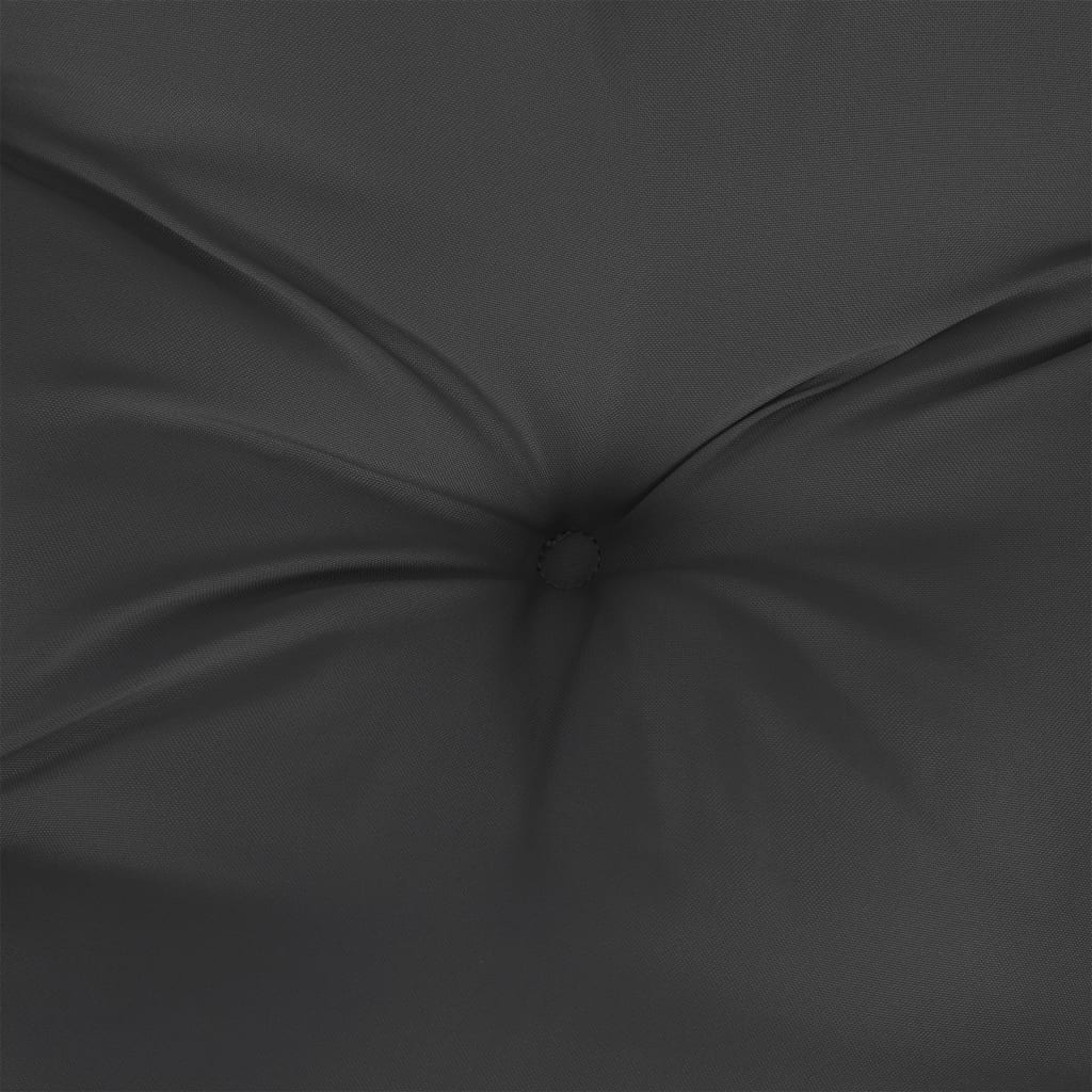 vidaXL Poduszka na ławkę ogrodową, czarna, 180x50x7 cm, tkanina