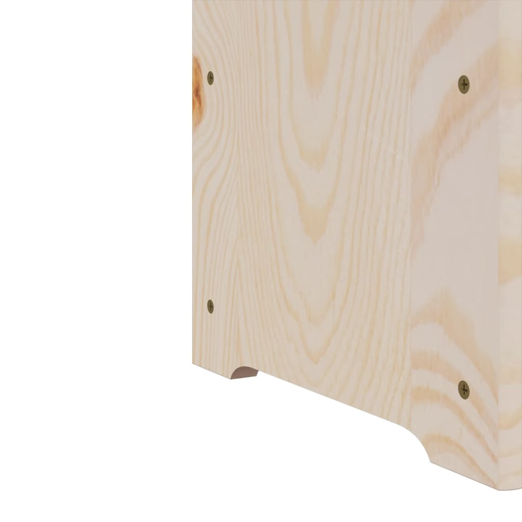 vidaXL Stojak na wino z górną półką, 67,5x25x60 cm, drewno sosnowe