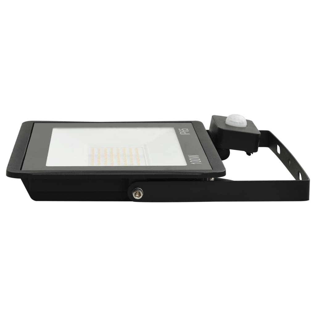 vidaXL Reflektor LED z czujnikiem, 100 W, zimne białe światło