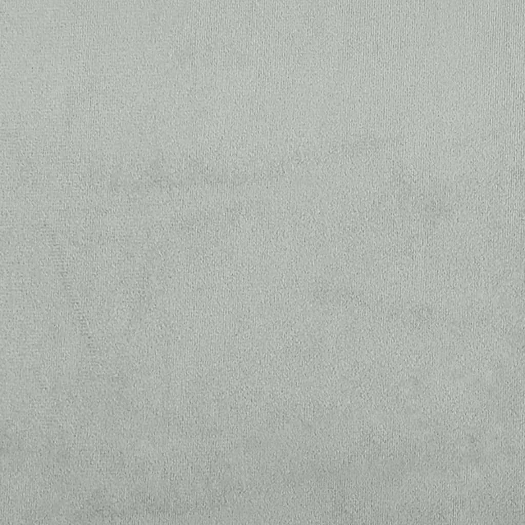 vidaXL Podnóżek, jasnoszary, 77x55x31 cm, aksamit