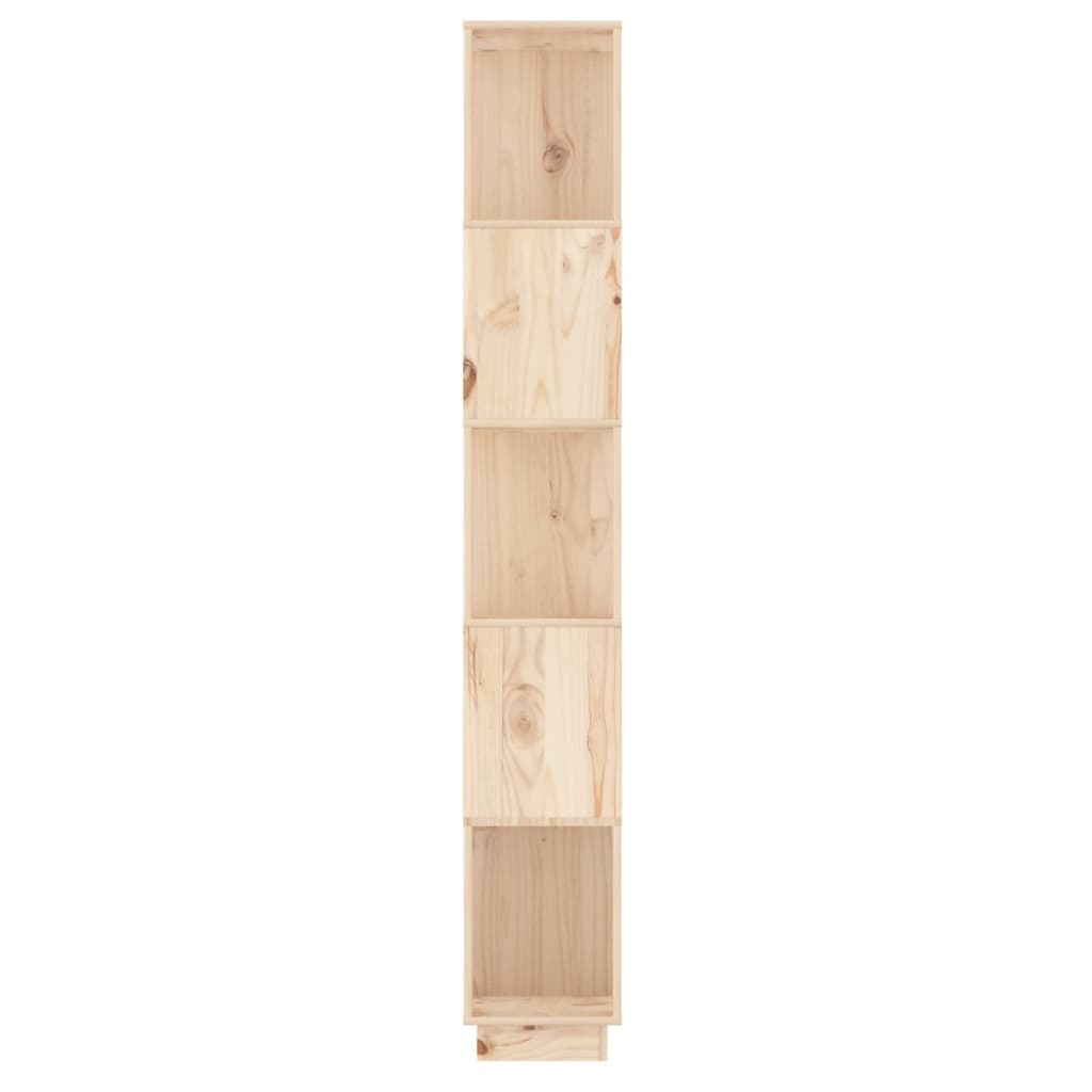 vidaXL Regał na książki/przegroda, 51x25x163,5 cm, lite drewno sosnowe