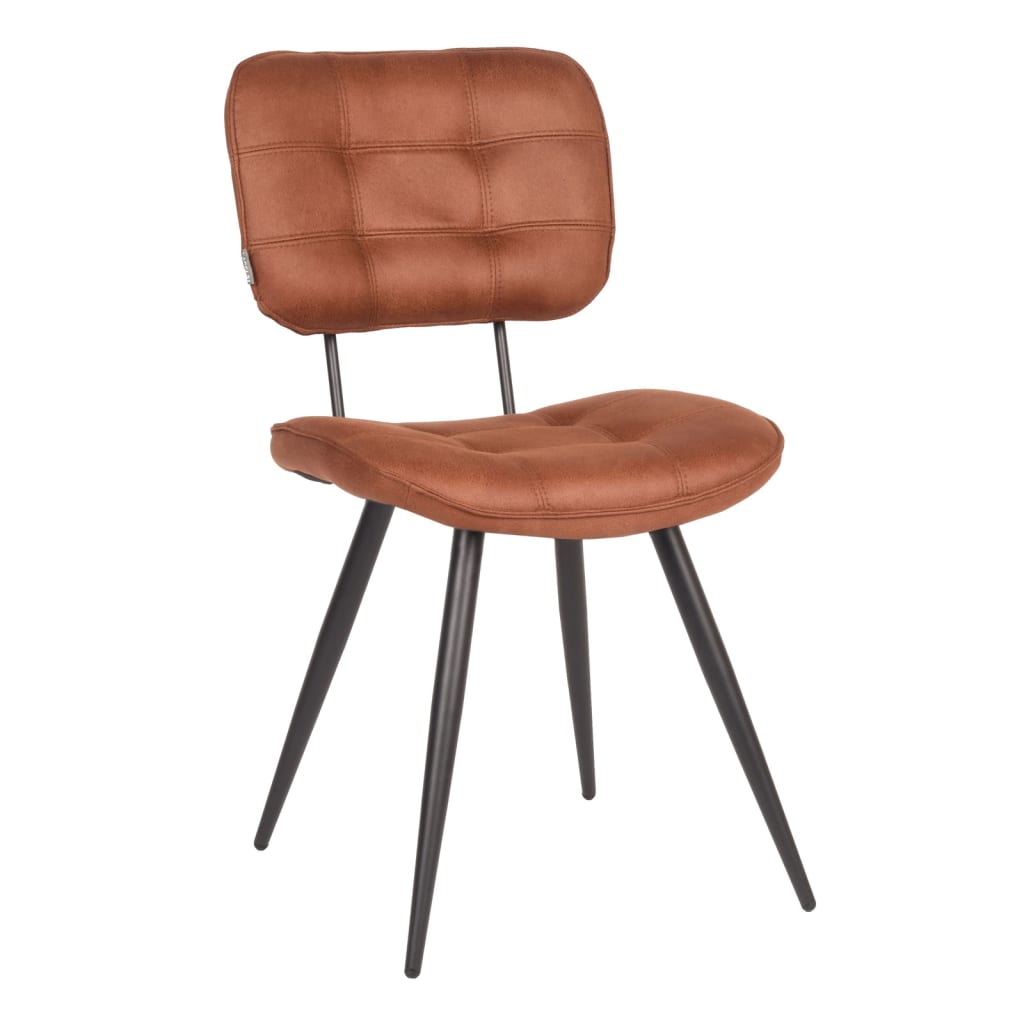 LABEL51 Krzesła stołowe Gus, 2 szt., 49x60x87 cm, kolor koniakowy