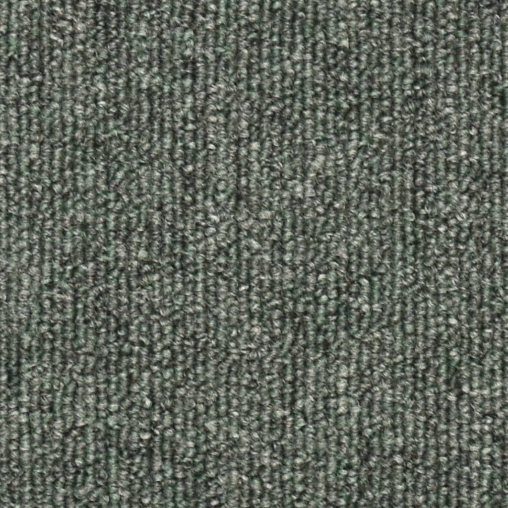 vidaXL Nakładki na schody, 15 szt., ciemnozielone, 56 x 17 x 3 cm