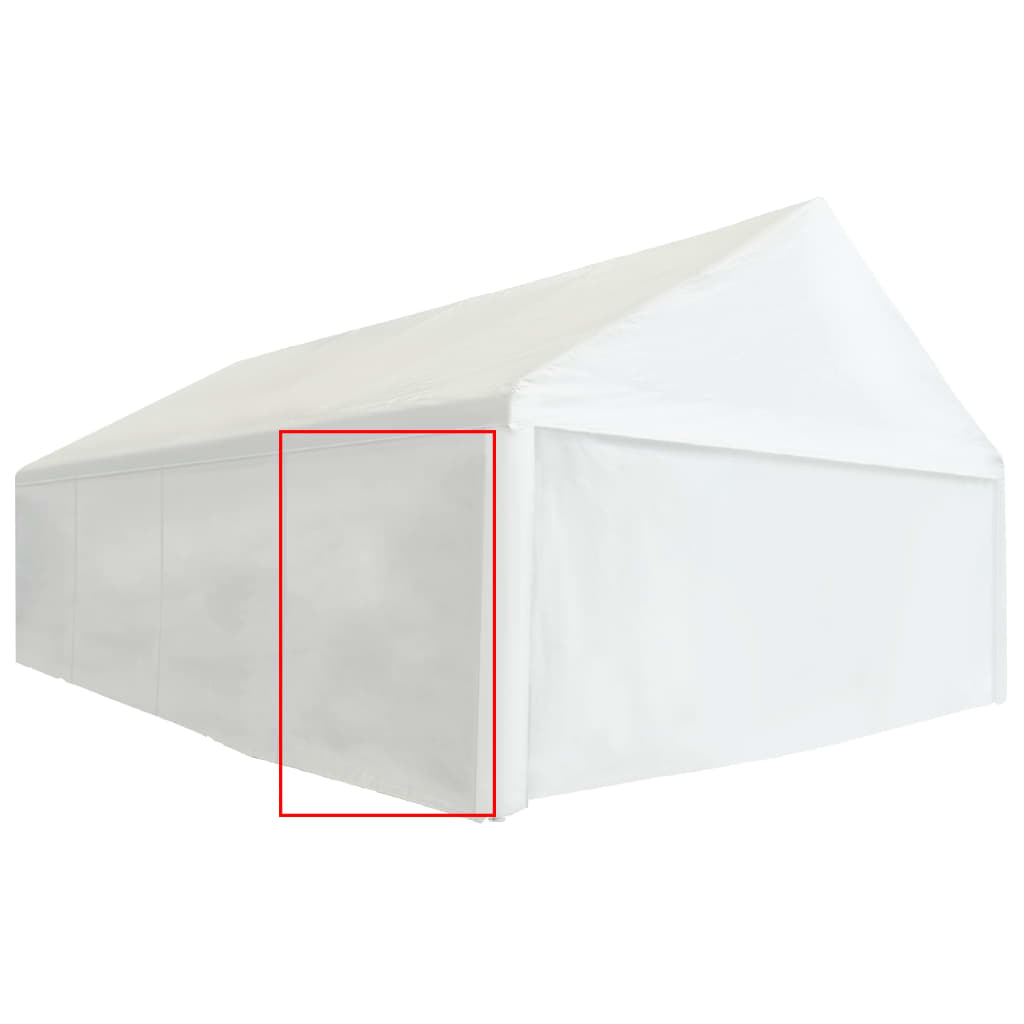 vidaXL Panel boczny PVC, do namiotu, 2x2 m, biały, 550 g/m²