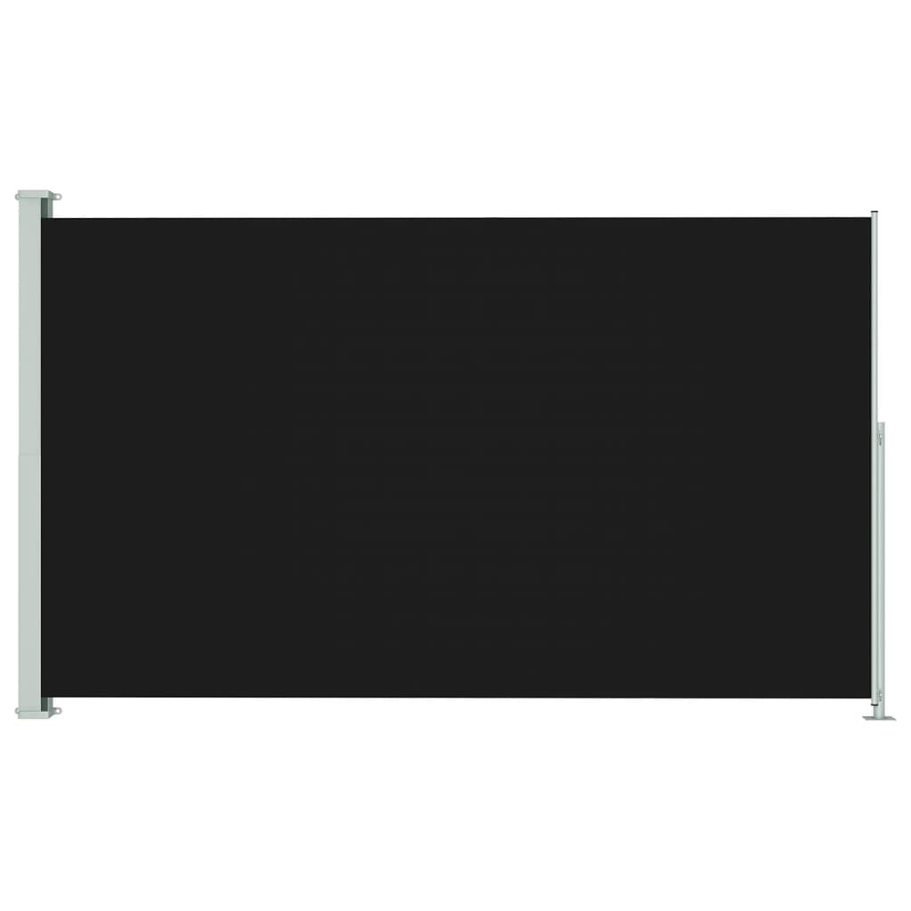vidaXL Zwijana markiza boczna na taras, 180x300 cm, czarna