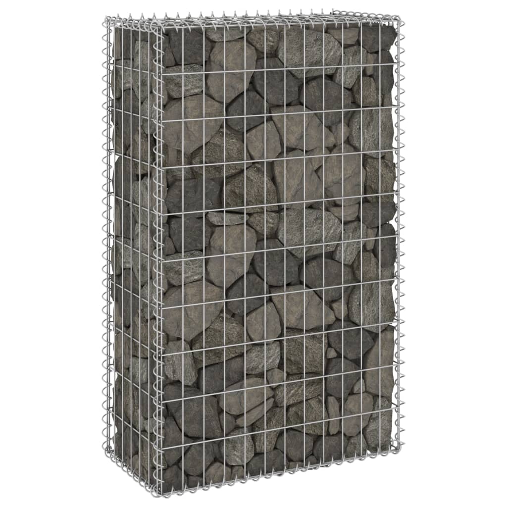 vidaXL Ściana gabionowa z pokrywami, galwanizowana stal, 60x30x100 cm