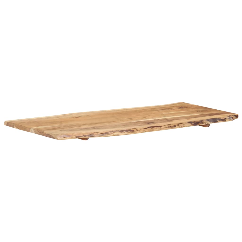 vidaXL Blat, lite drewno akacjowe, 118x(50-60)x2,5 cm