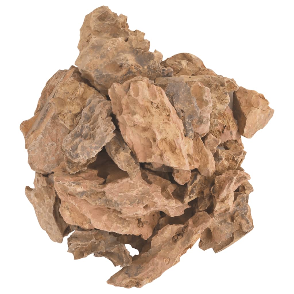 vidaXL Kamienie dragon stone, 10 kg, brązowe, 1-10 cm