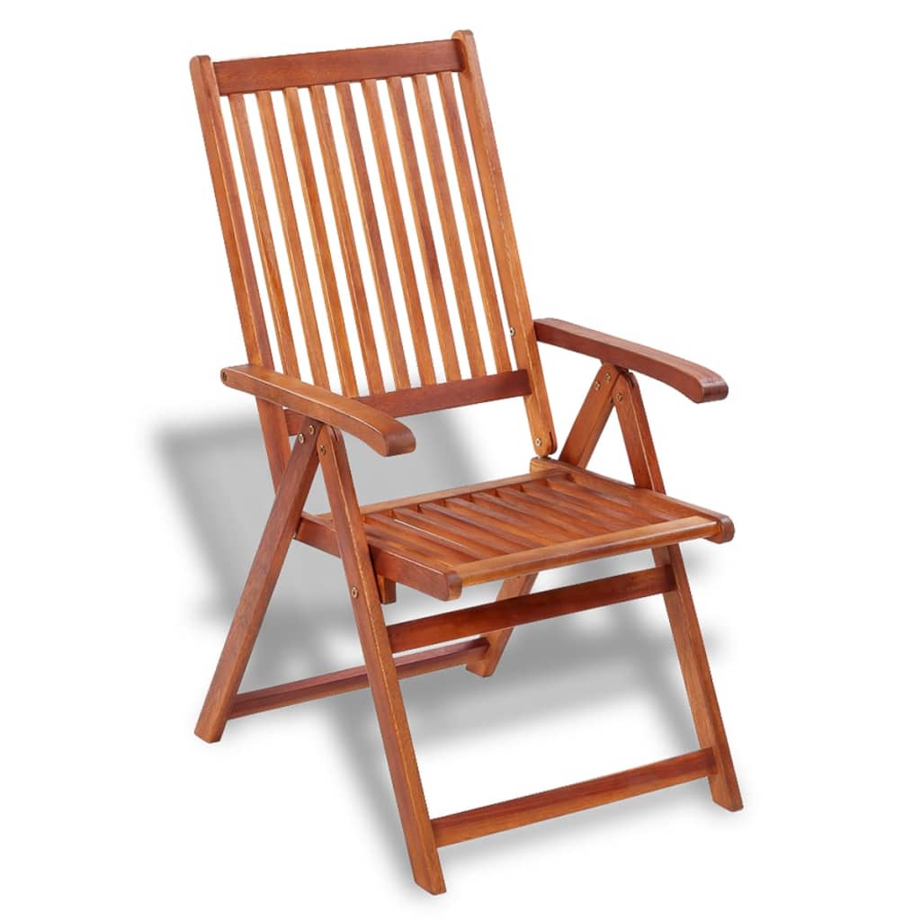 vidaXL Składane krzesła ogrodowe, 2 szt., lita akacja, brązowe